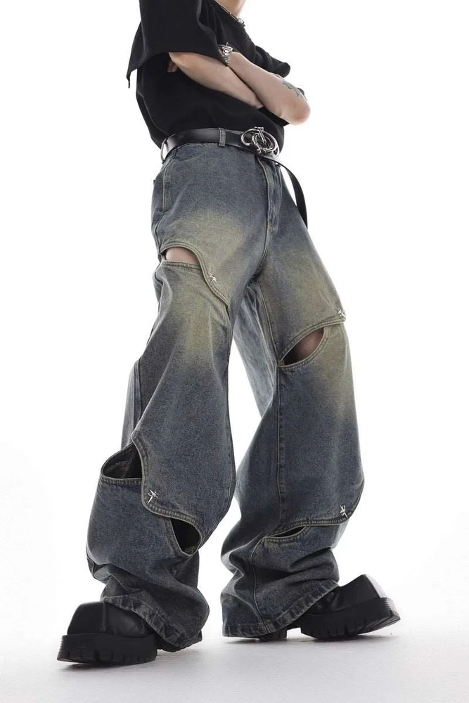 Oversized Button Denim