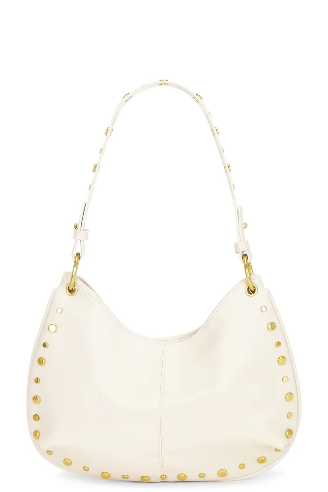 Carrie Mushroom Pleated Vegan Leather Shoulder Bag