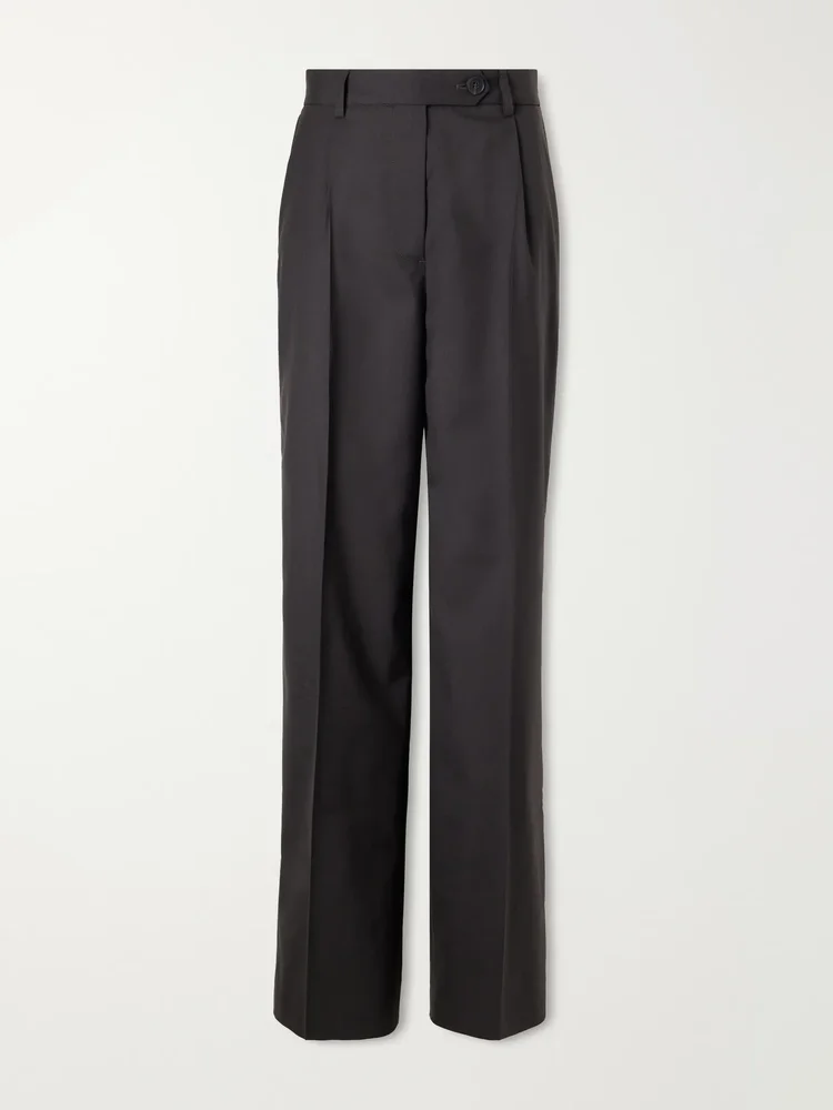 Primary wool straight-leg pants