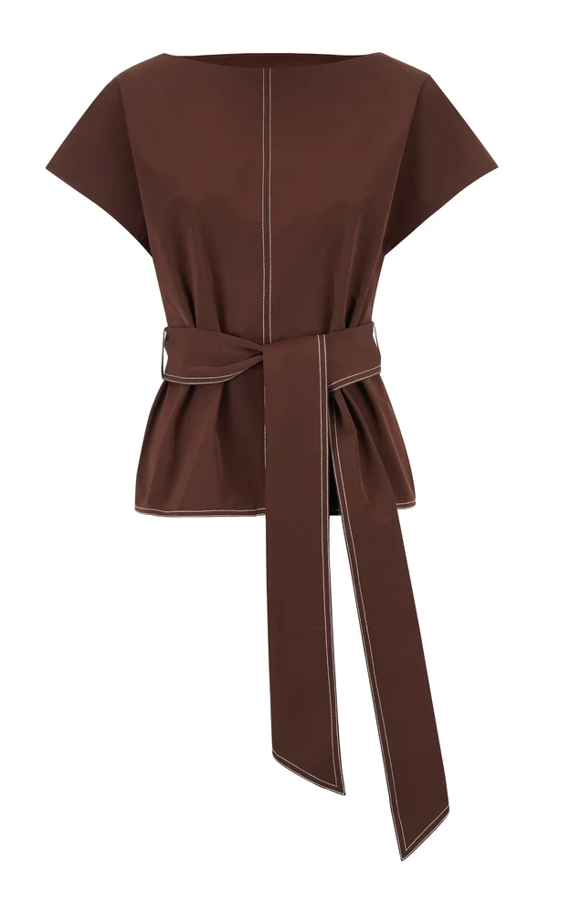 Don't Get Sash-y Taffeta Top