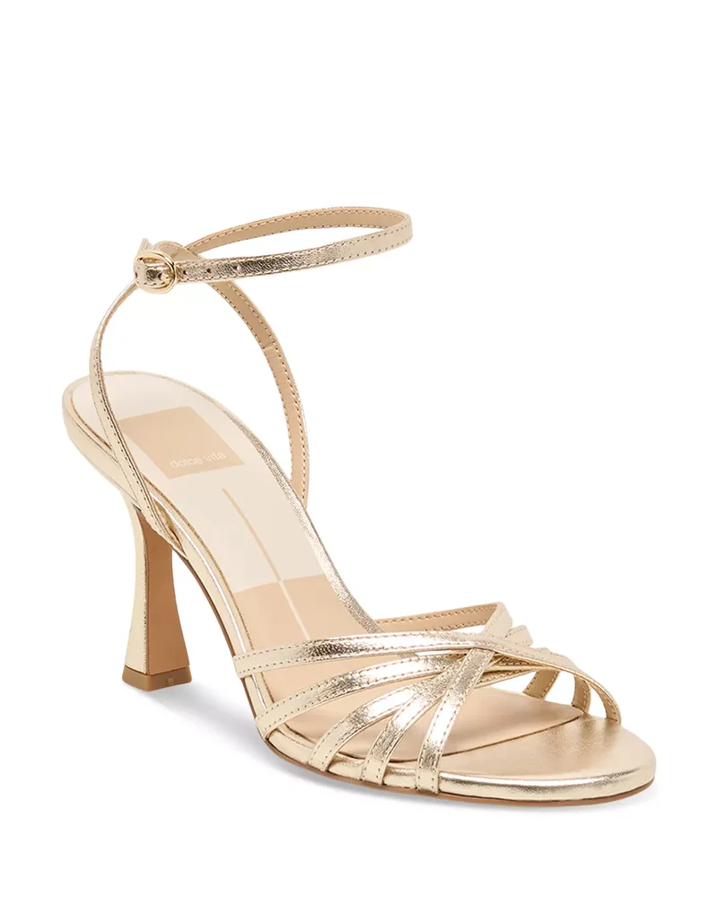 Riki Metallic Leather Sandals