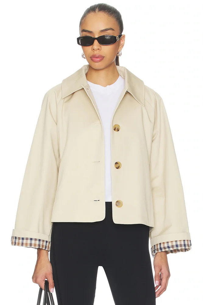 Wynn Cropped Trench Coat