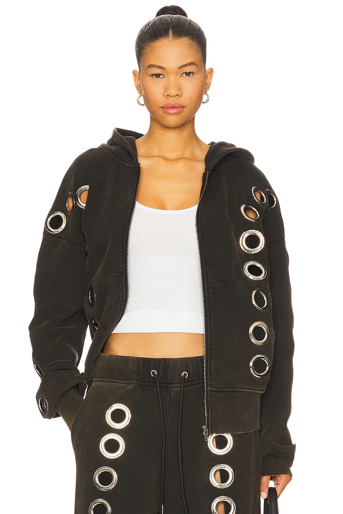 Eyelet Tracksuit Top