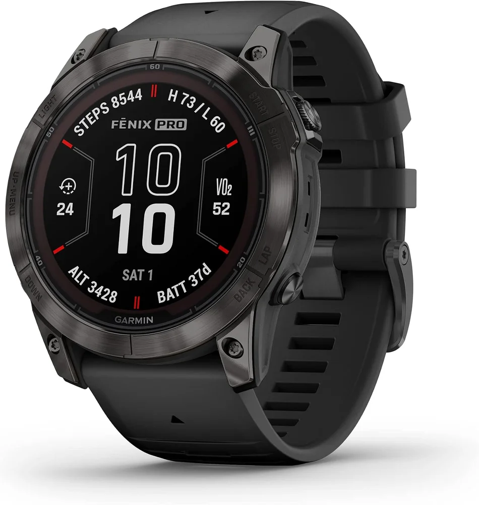 Garmin fēnix 7X Pro Sapphire Solar Multisport GPS Smartwatch, Black