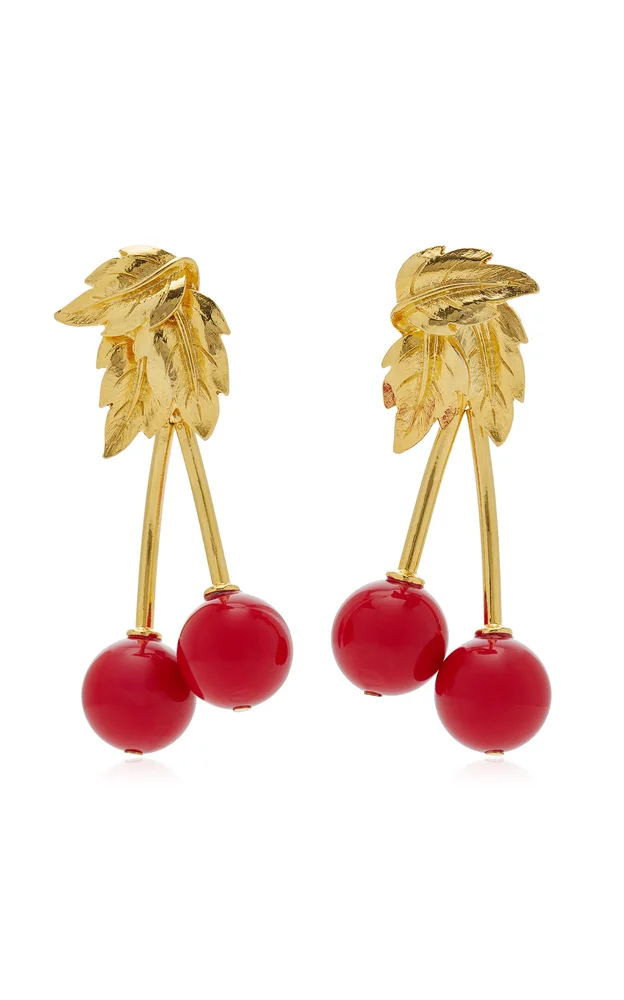 Exclusive La Isla Cherry Tin Alloy Earrings
