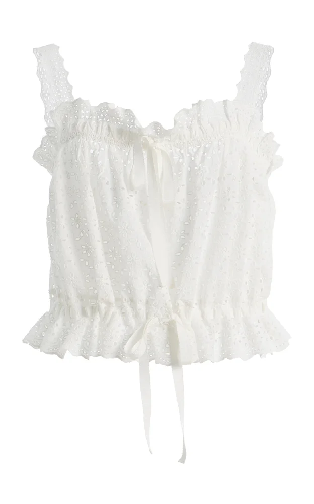 Isola Gathered Cotton Top