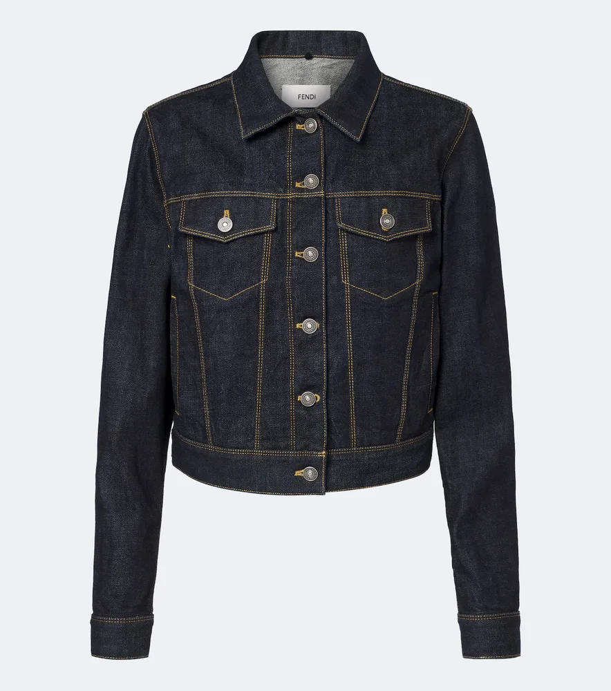 Cropped denim jacket