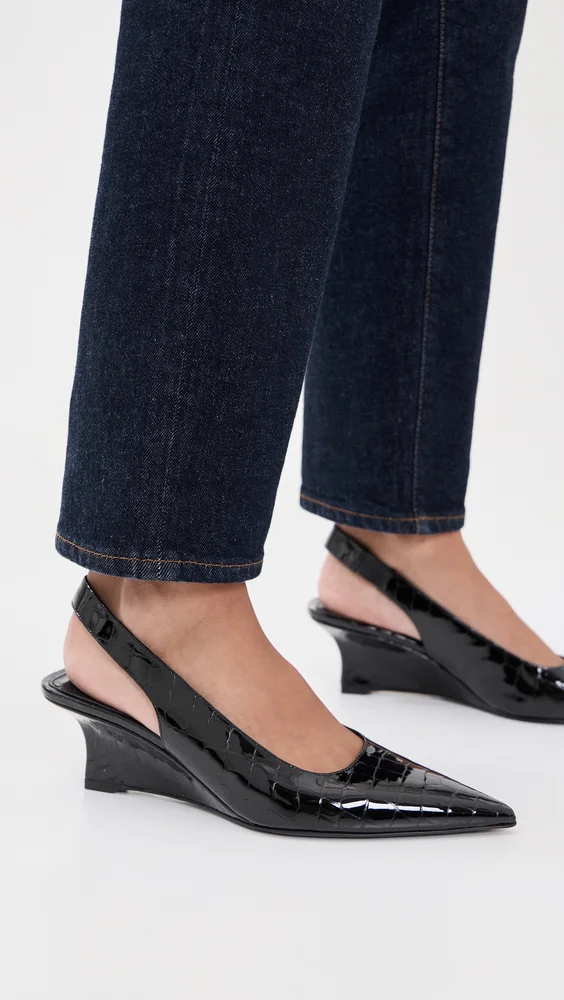 Vinnie Sling Wedge Heels 50