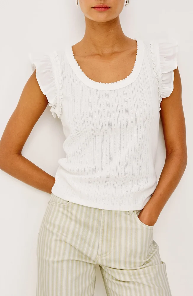 Giovanna Pointelle Stitch Top