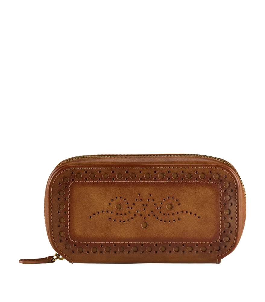 Brogue Zipped Watch Case