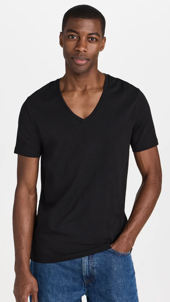 Cotton V Neck Tee 2 Pack
