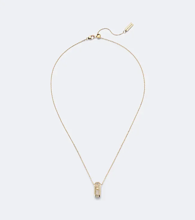 Moderniste 18kt gold pendant necklace with diamonds