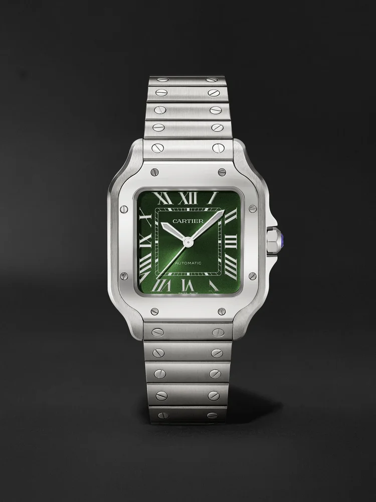Santos Automatic Interchangeable Stainless Steel Watch