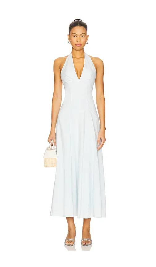 100% Organic Cotton Open-Knit Cover-Up Maxi Dress