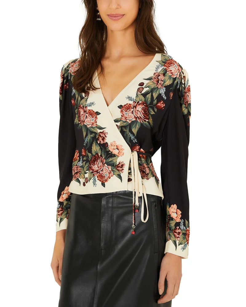 Printed Long Sleeve Blouse