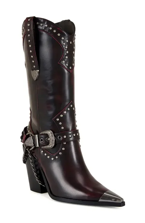Osborn Studded Western Mid Calf Boot