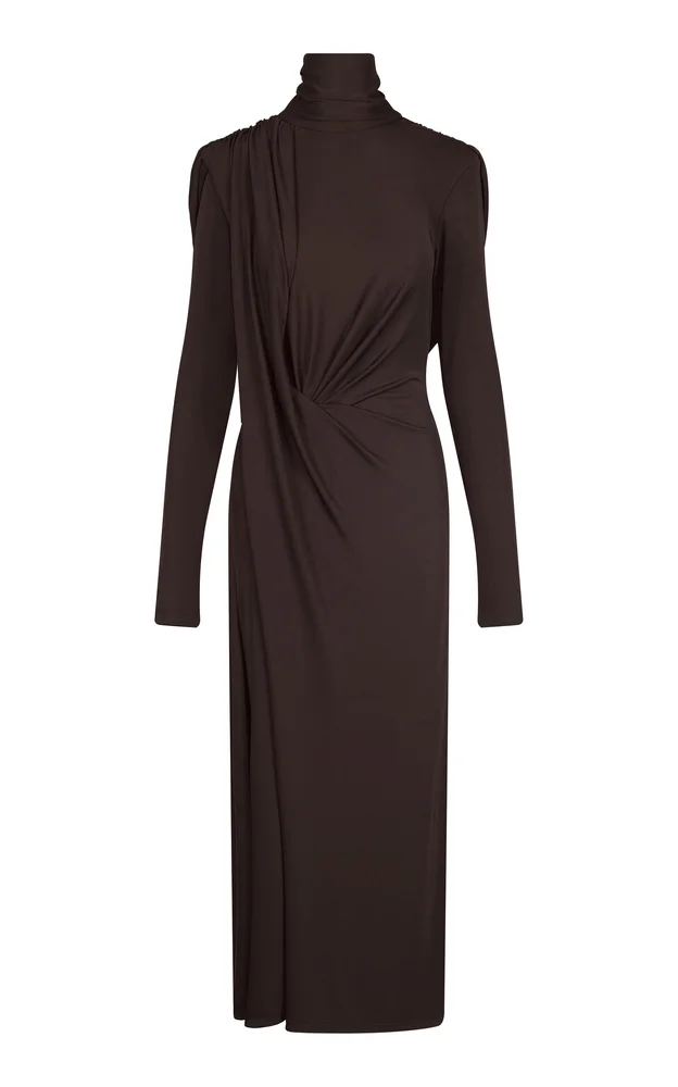 Bloom Secret Draped Midi Dress