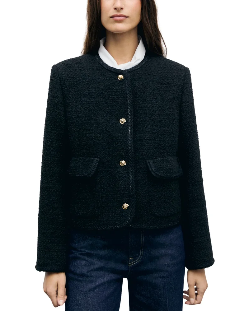 Judye Tweed Button Front Jacket