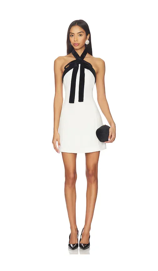 Jolie Mini Dress With Neck Tie SIMKHAI
