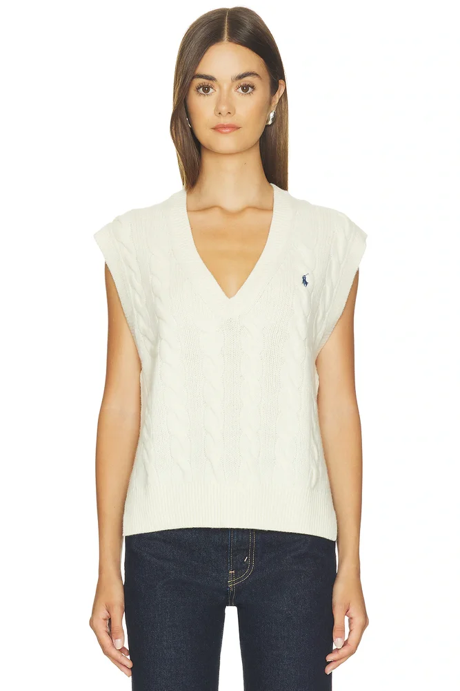 Wool Cashmere Sleeveless Pullover