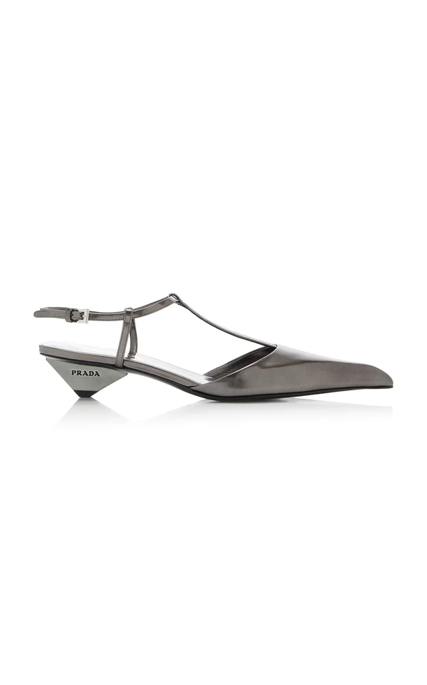 Metallic Leather Pumps