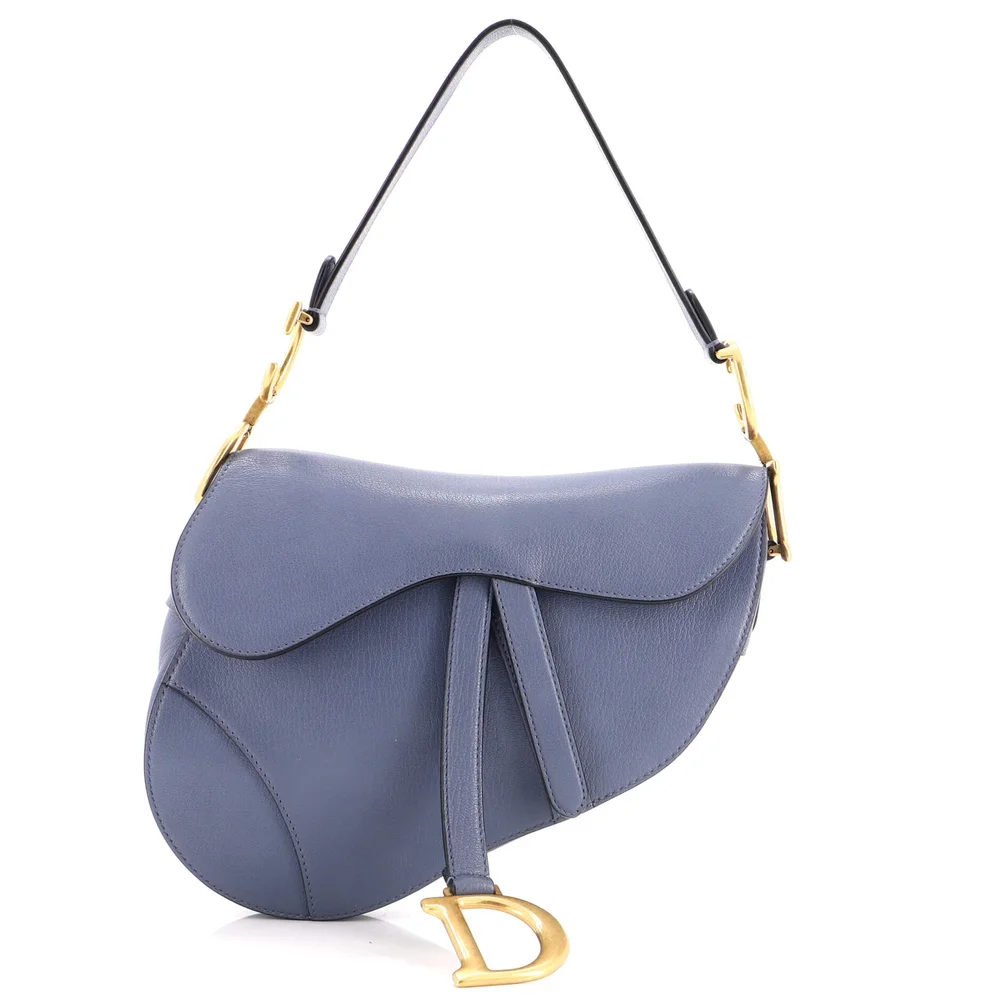Pre-Owned Saddle Handbag Leather Medium