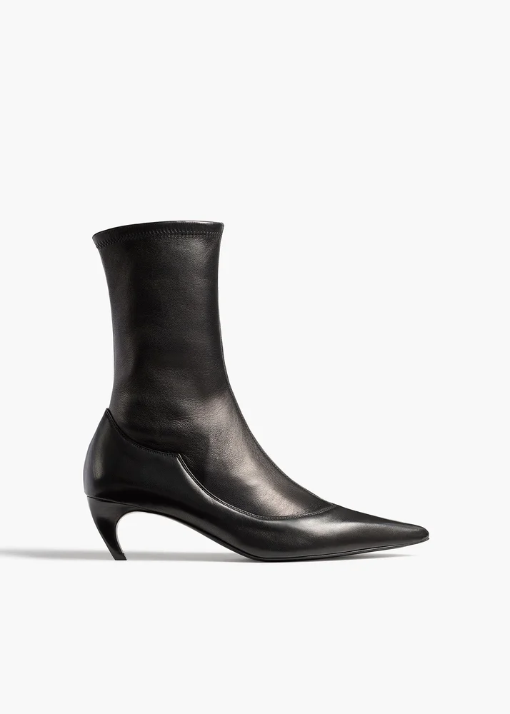 Valerie Mid-Calf Boot in Black
