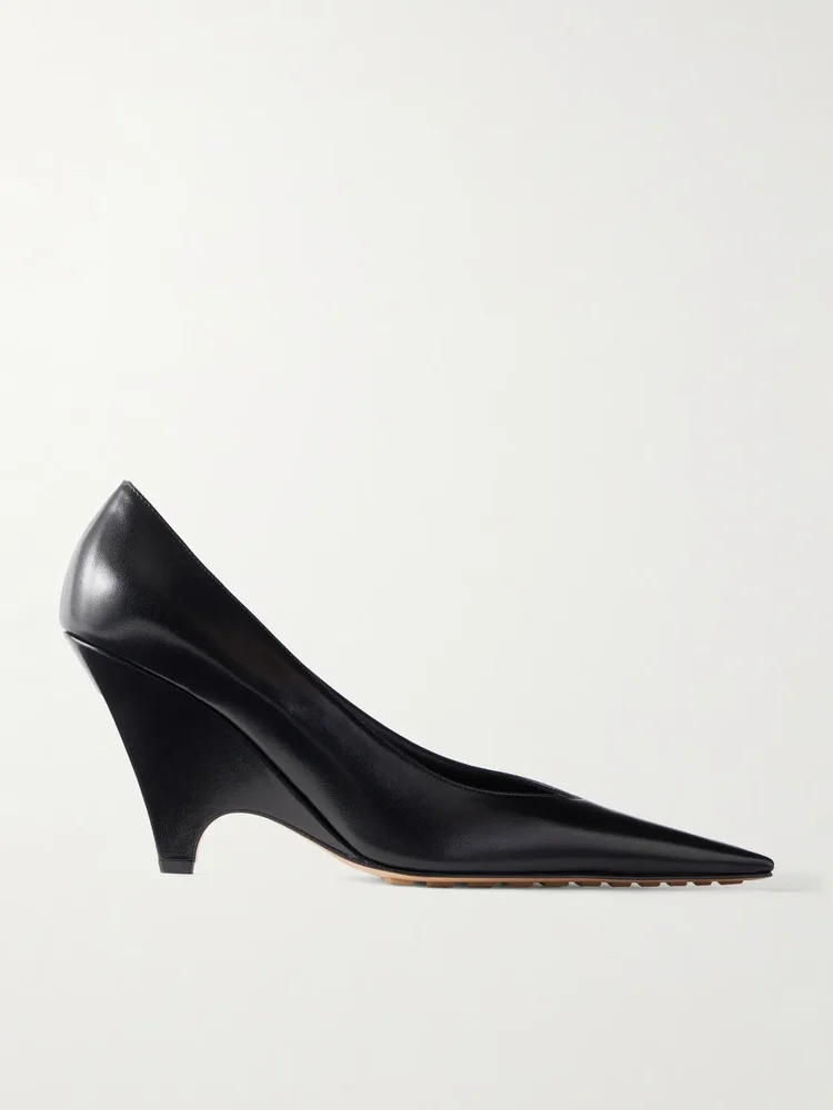 Scaletta 90 leather pumps