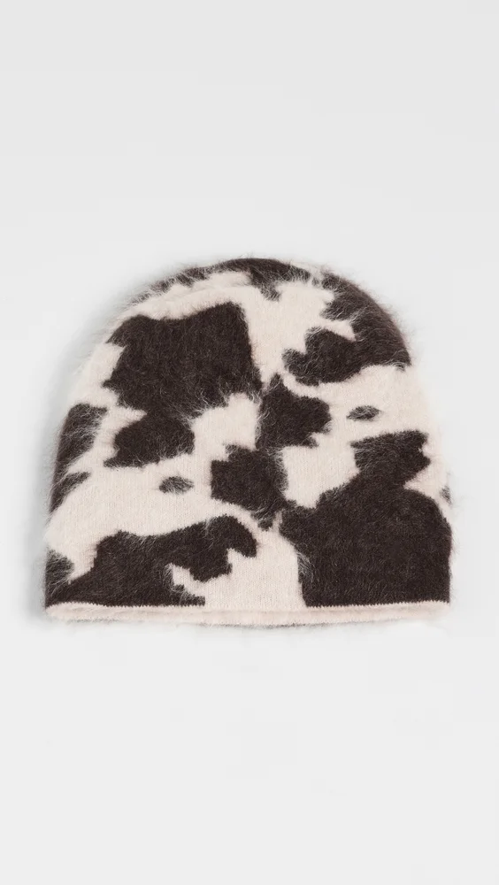 Grizzly Cowhide Beanie