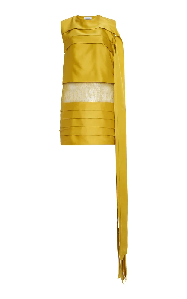 Layered Silk Mini Dress