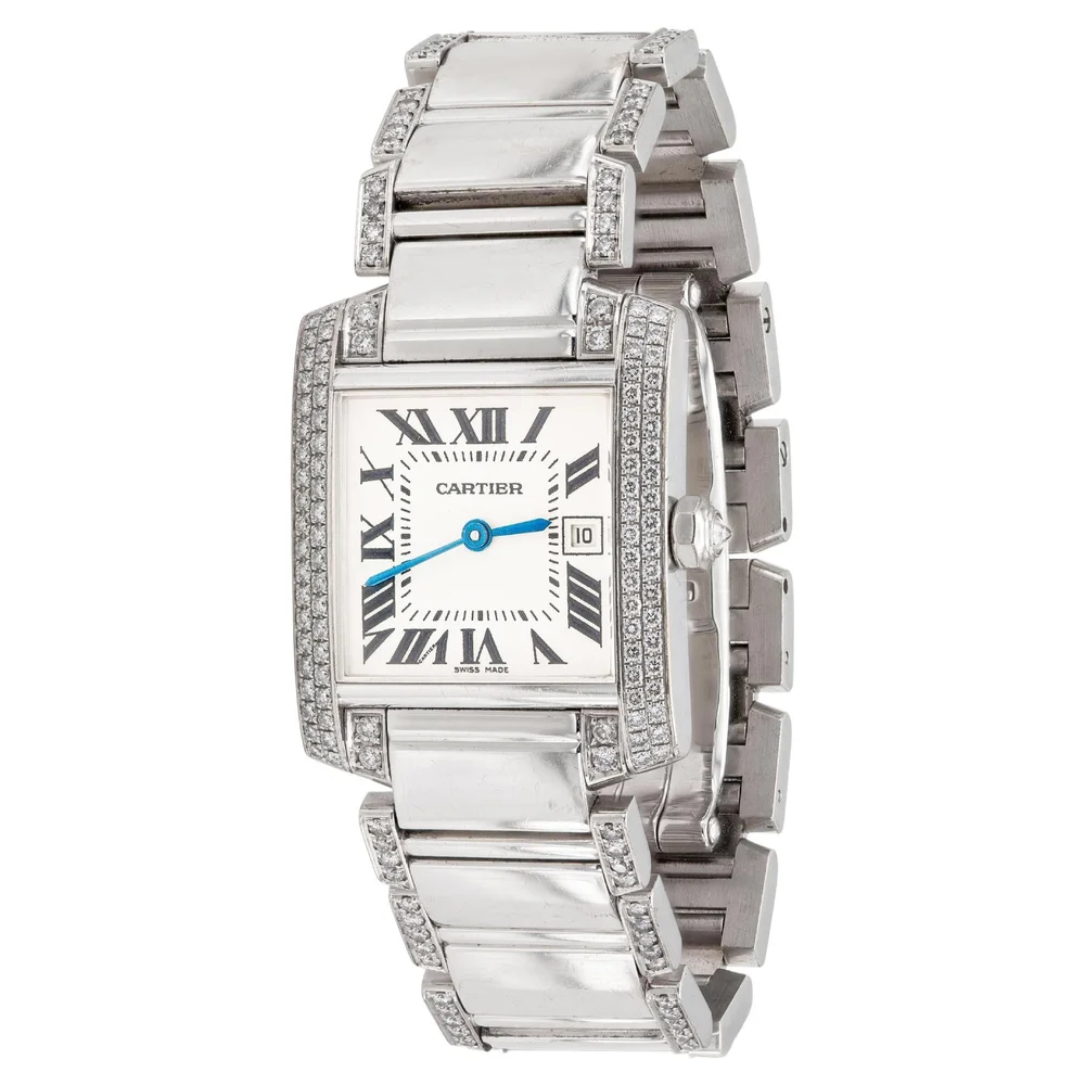 Cartier Tank Française Watch with Diamonds