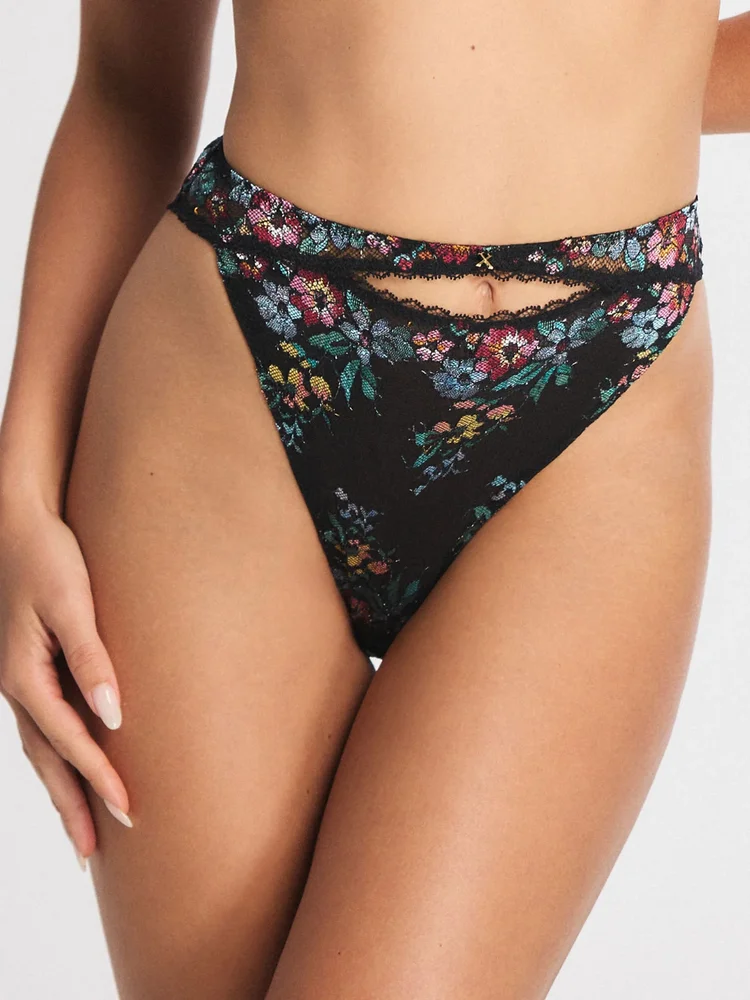 Piccadilly Lace High-Waist Cheeky Panty