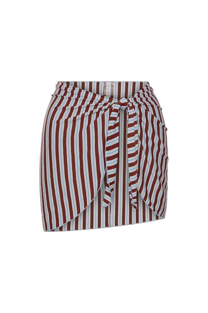 St. Barth's Skirt, Milano Stripe