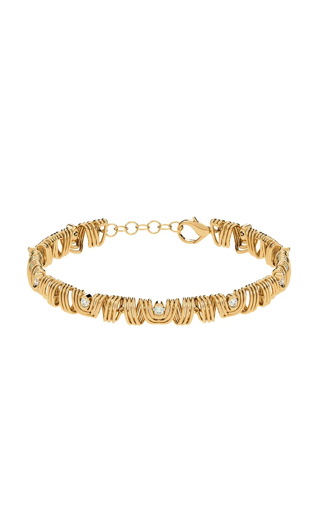 Serene 18K Yellow Gold Diamond Bracelet