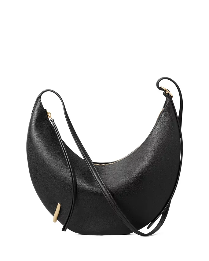 Pierced Leather Crossbody