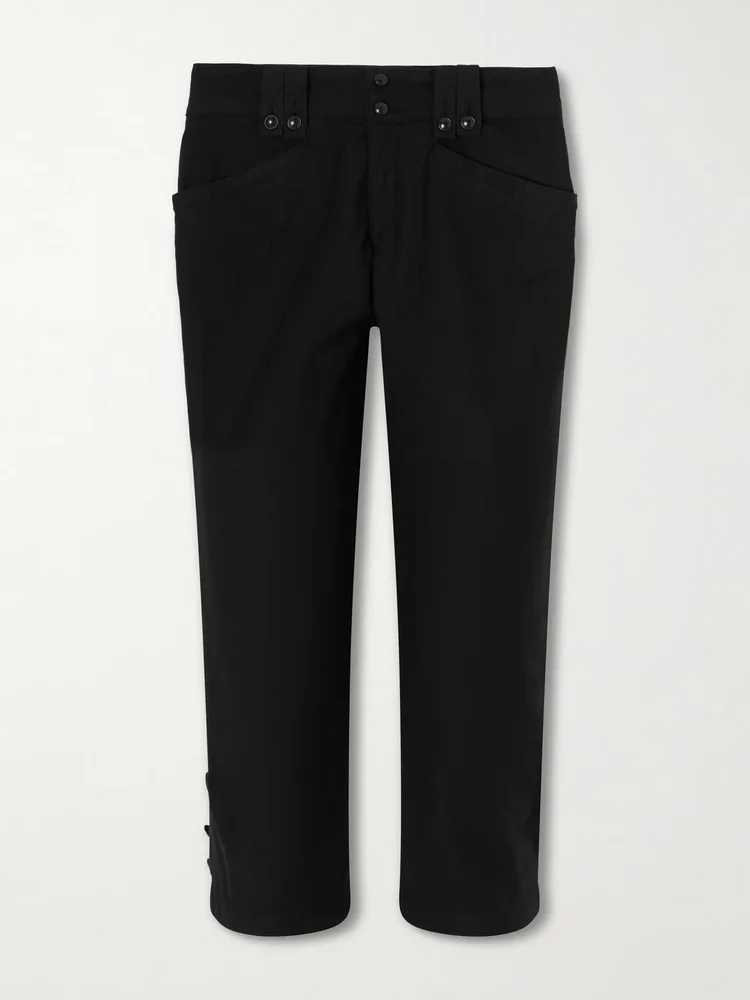 Berna cotton-twill capri pants