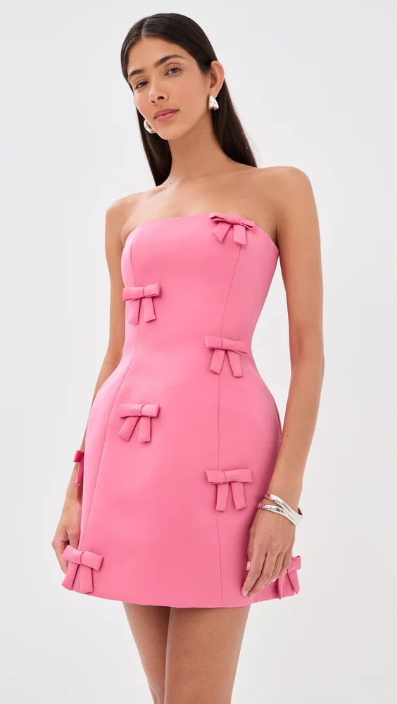 Roselle Bow Mini Dress