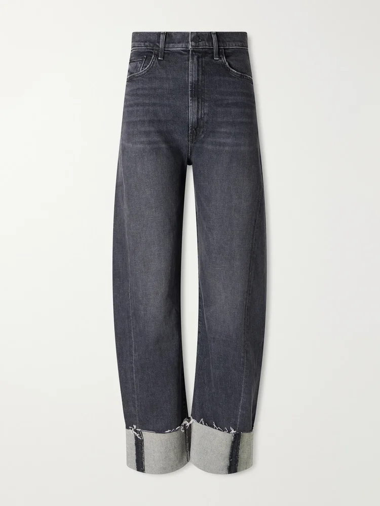 The Half Pipe Ankle Cuff Fray high-rise barrel-leg jeans