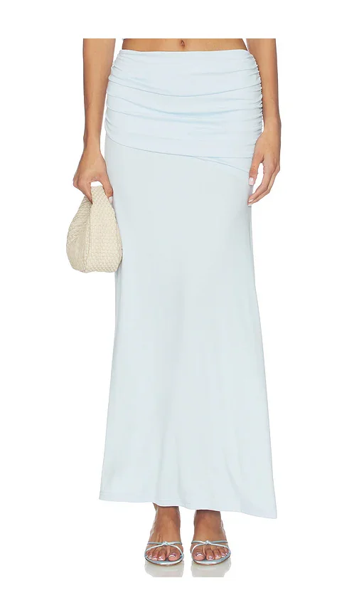 Malani Ruched Maxi Skirt SEVEN WONDERS