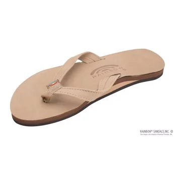 The Catalina - Single Layer Arch Support Premier Leather Tapered Strap