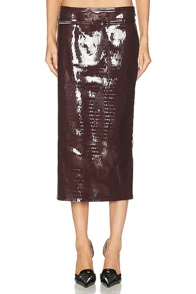Nappa Pencil Skirt