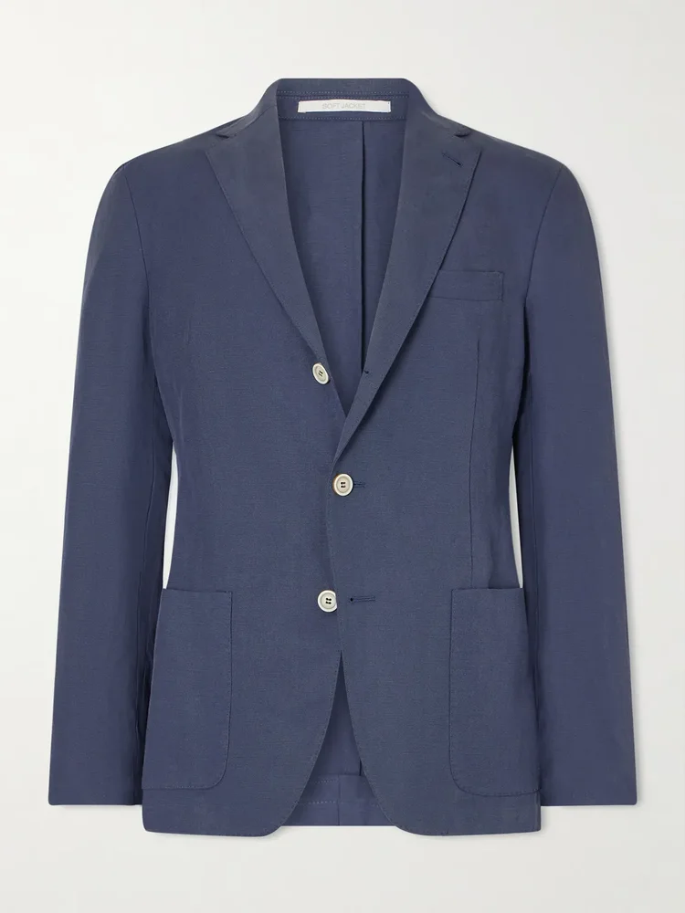 Lyocell and Linen-Blend Suit Jacket