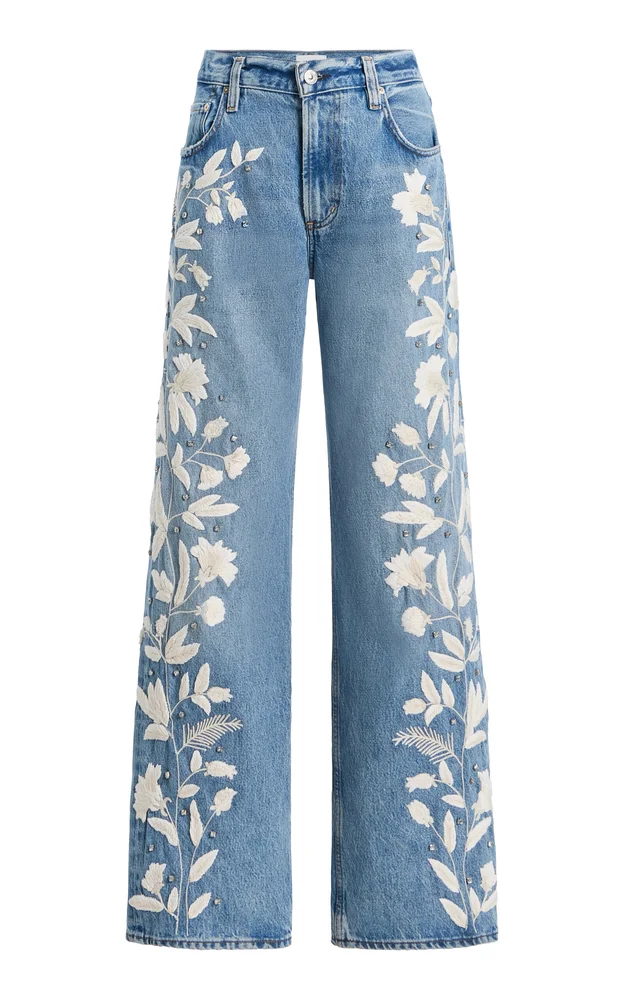 Lindz Rigid Low-Rise Straight-Leg Jeans