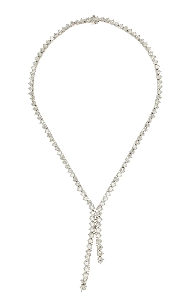 Y Riviera 18K White Gold Diamond Necklace