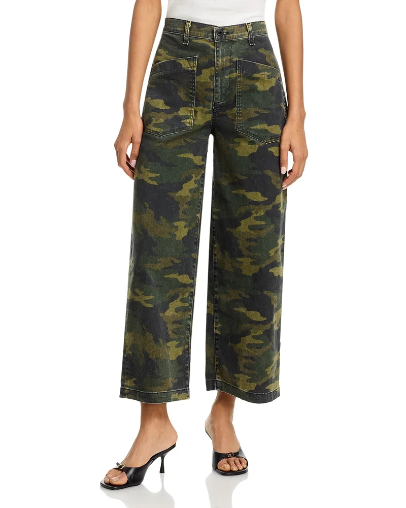 Virginia High Rise Ankle Jeans in Camo