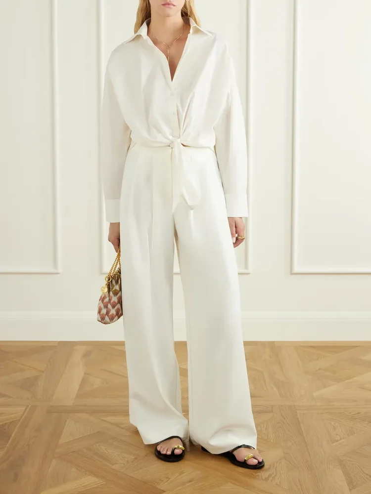 Cotton poplin blouse