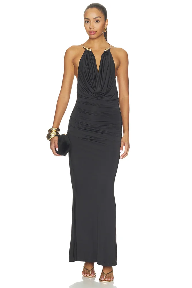 Delanee Halter Maxi Dress