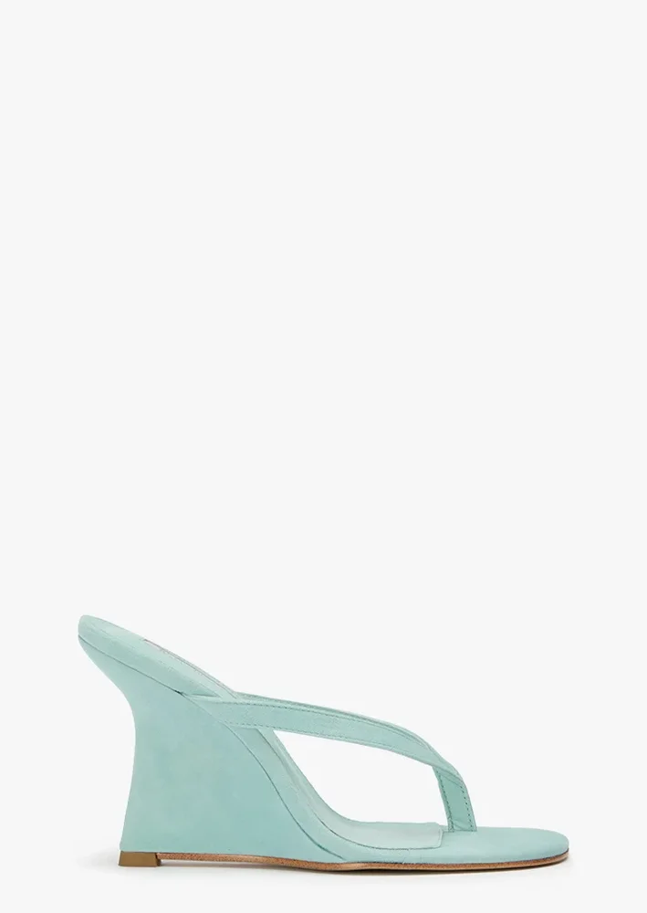 Misty Turquoise Suede