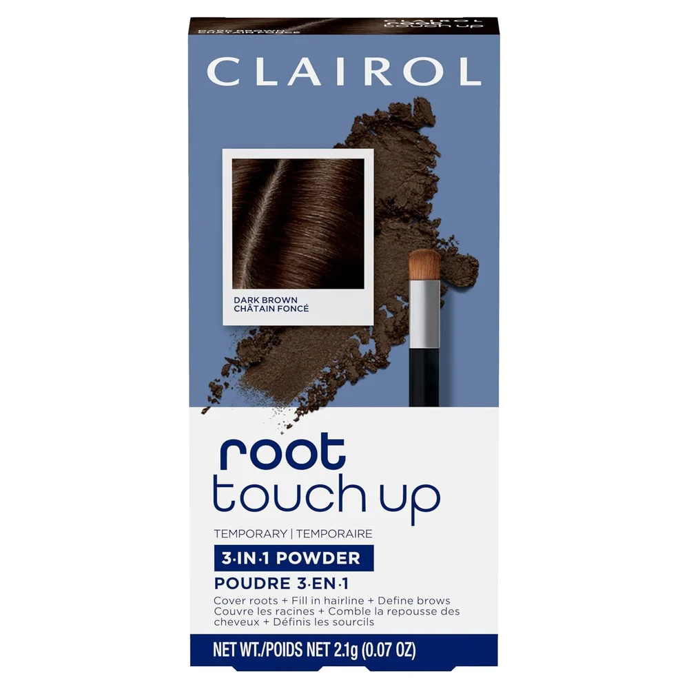 Root Touch-Up Temporary Concealing Powder, Dark Brown