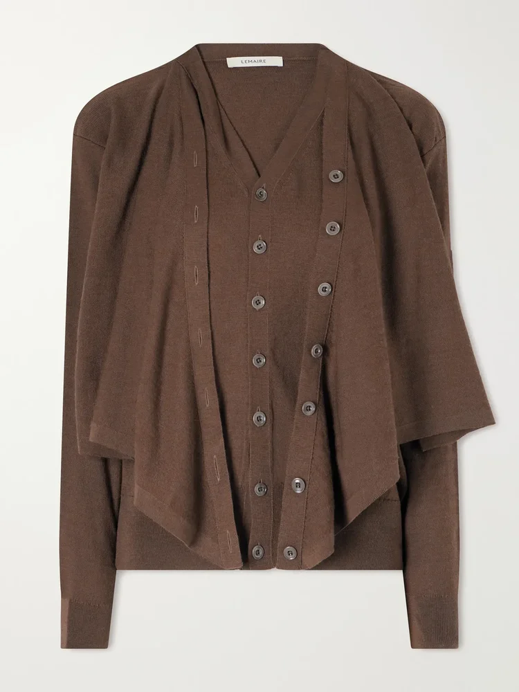 Wool-blend cardigan